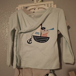 Baby Boat Print 4 Piece Set